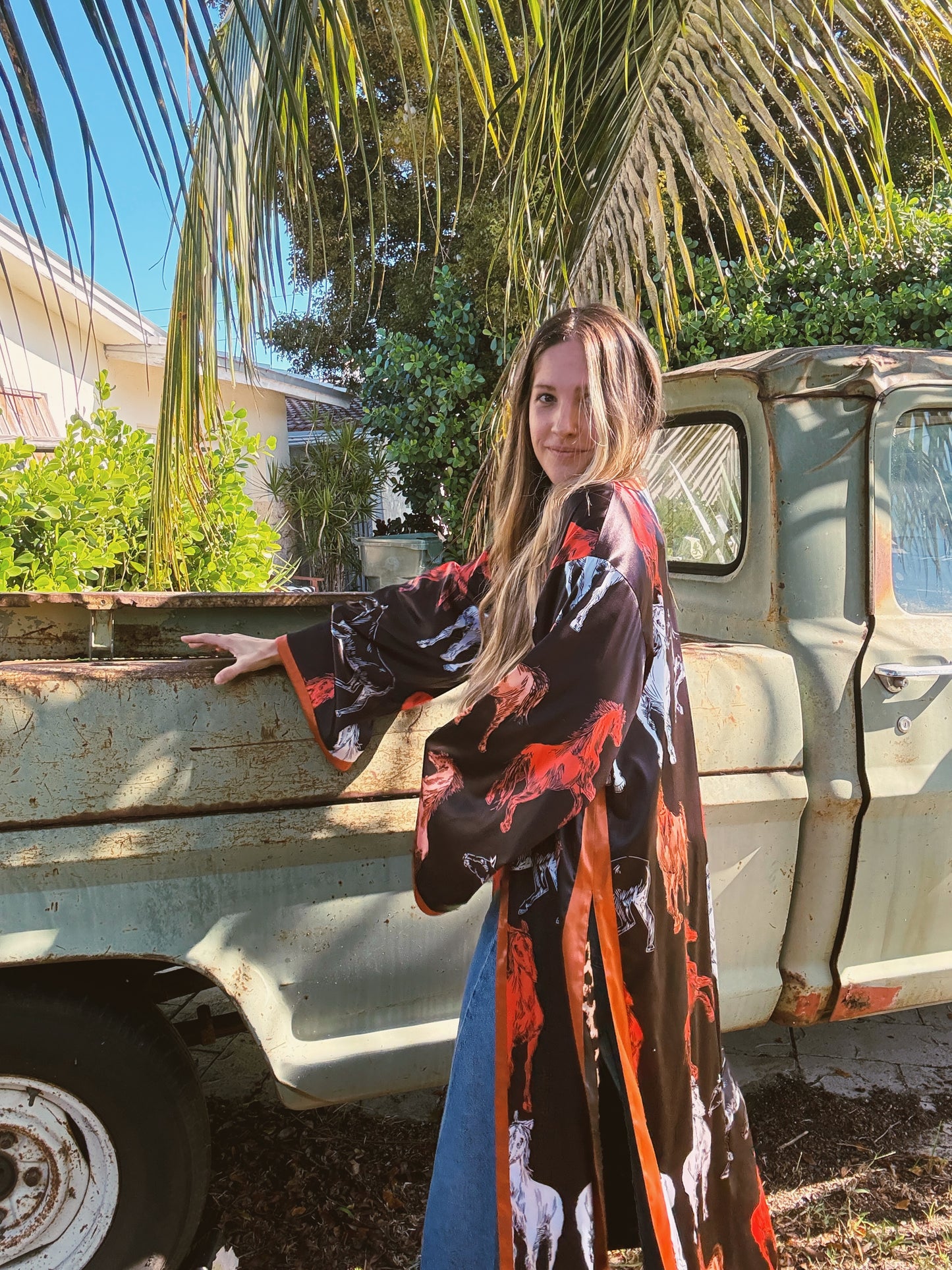 Rebel Yell Horse & Leopard Print Reversible Duster PREORDER MARCH/APRIL 2026