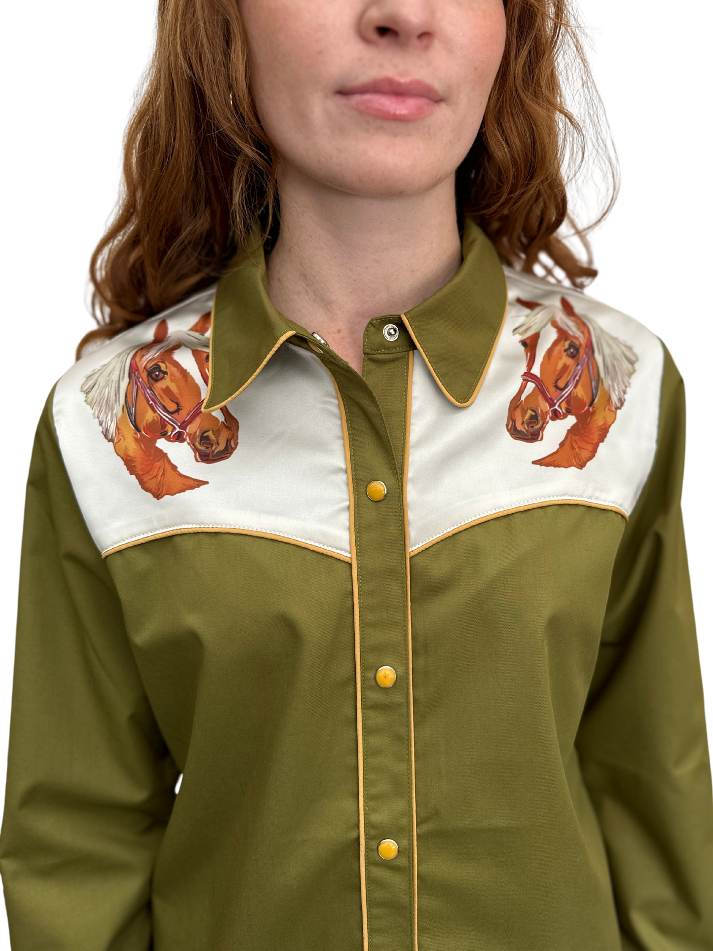 PRE PACK Horse Pearl Snap Button Up (2S-2M-2L-1XL)