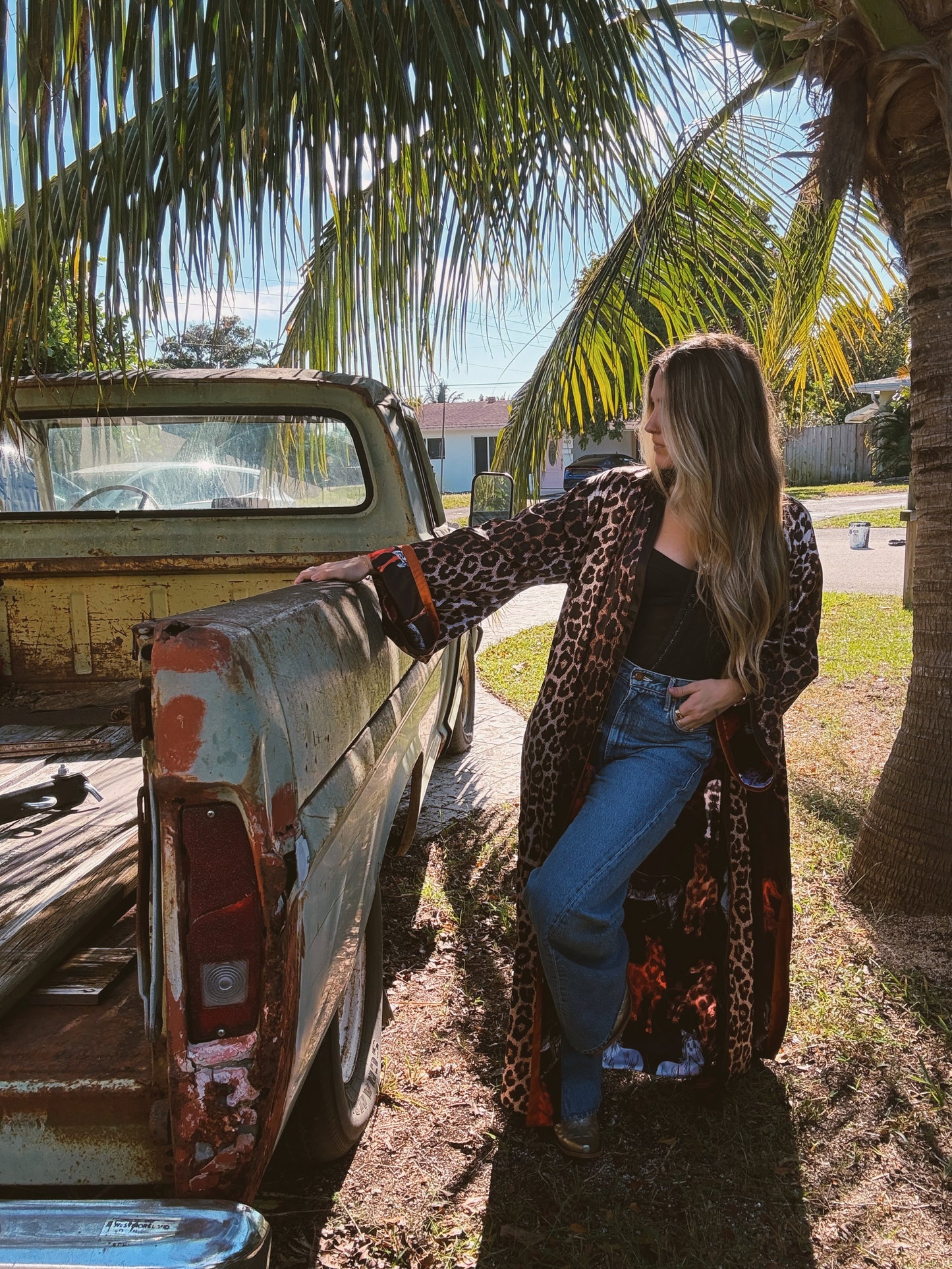 Rebel Yell Horse & Leopard Print Reversible Duster PREORDER MARCH/APRIL 2026