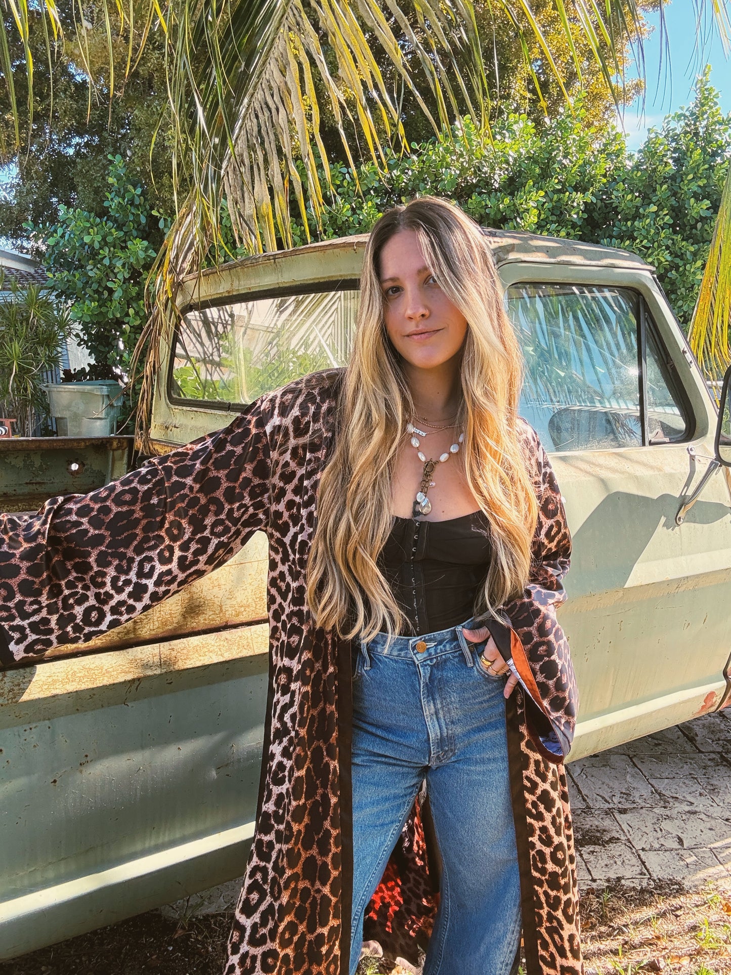 Rebel Yell Horse & Leopard Print Reversible Duster PREORDER MARCH/APRIL 2026