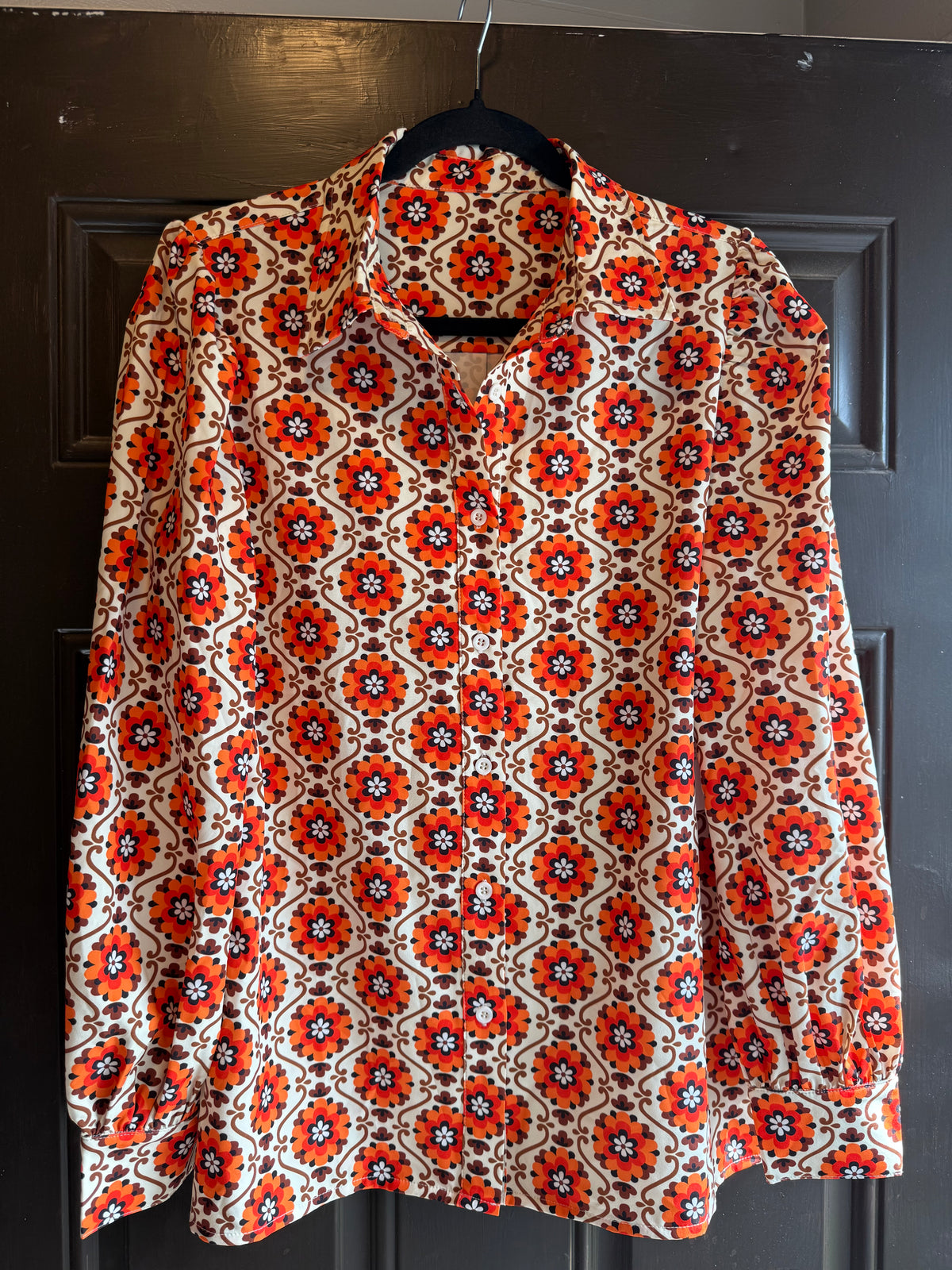 Going To California Retro Poppy Floral Blouse ~ PREORDER NOVEMBER 2026