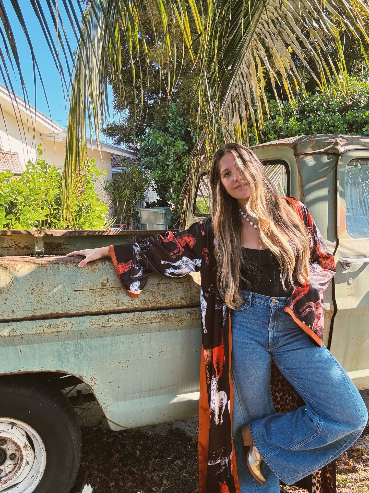 Rebel Yell Horse & Leopard Print Reversible Duster PREORDER MARCH/APRIL 2026