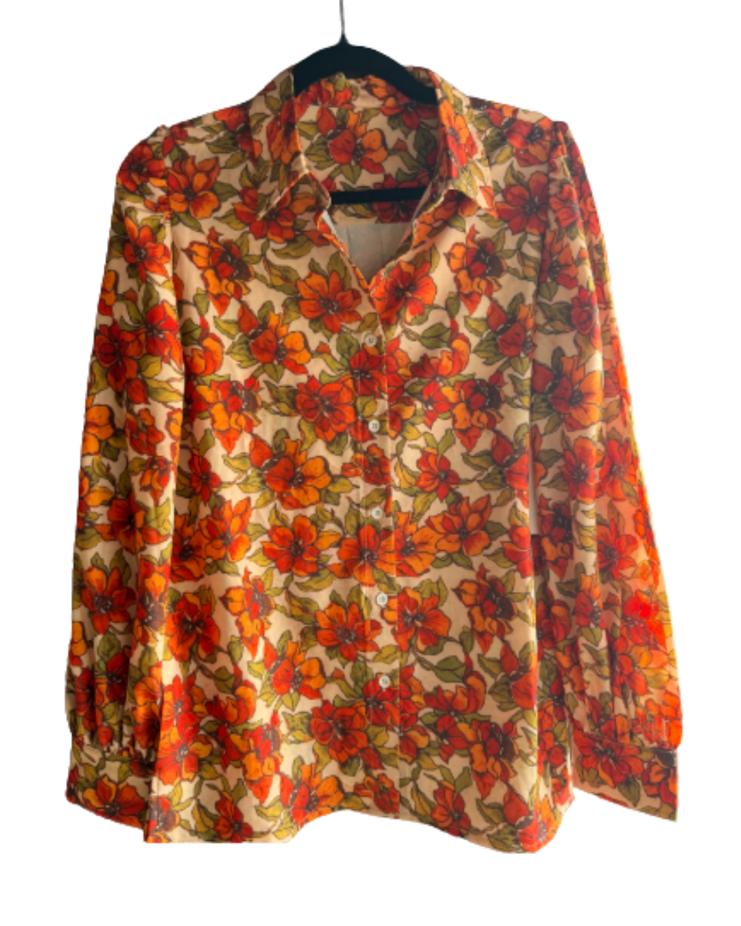 Wild Fire Woman Magnolia Flower Blouse